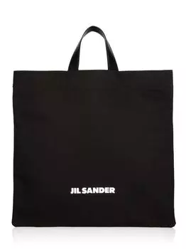 Квадратная большая сумка Book Jil Sander, черный
