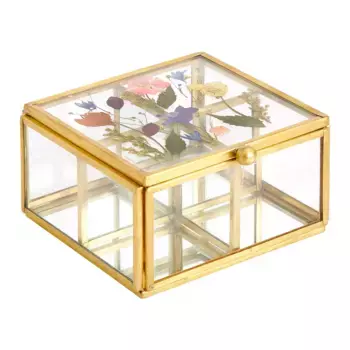 Квадратная декоративная коробка Flower El Corte Ingls, стекло