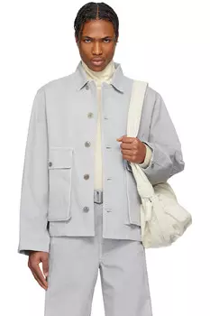 Квадратная джинсовая куртка Lemaire, мультиколор