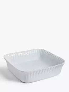 Квадратная форма для запекания John Lewis из переработанной керамики, белая, 25 см