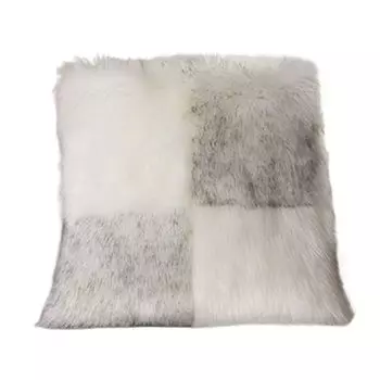 Квадратная наволочка, моющаяся, потайная молния, мягкая текстура, дизайн, плюшевая подушка, чехол для подушки для спальни-серый, размеры: 50 см Stuttg