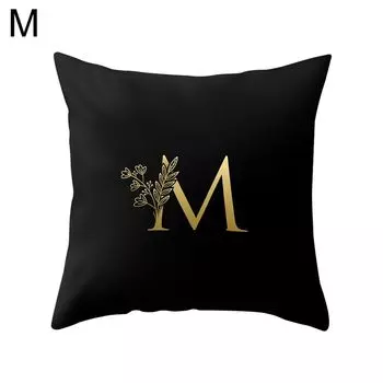 Квадратная наволочка с английскими буквами, диван-кровать, автомобильное кафе, офисное украшение-M Stuttg