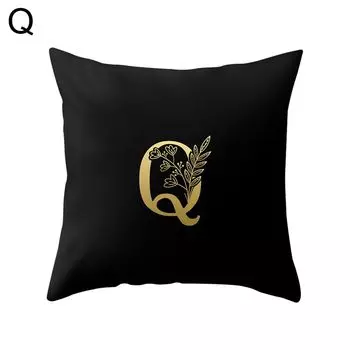Квадратная наволочка с английскими буквами, наволочка, чехол для дивана-кровати, украшение для автомобиля, кафе, офиса-Q Stuttg