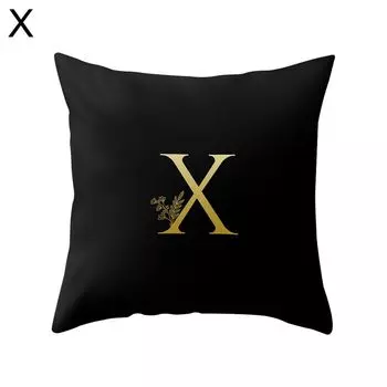 Квадратная наволочка с английскими буквами, наволочка, чехол для подушки, диван-кровать, автомобильное кафе, офисное украшение-X Stuttg