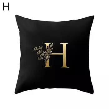 Квадратная наволочка с английскими буквами, наволочка, чехол для подушки, диван-кровать, украшение для автомобиля, кафе, офиса-H Stuttg
