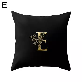 Квадратная наволочка с английскими буквами, наволочка, чехол для подушки, диван-кровать, украшение для автомобиля, кафе, офиса-E Stuttg