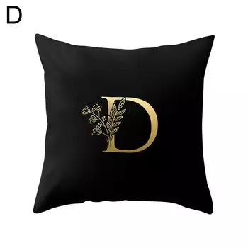 Квадратная наволочка с английскими буквами, наволочка, чехол для дивана-кровати, автомобильное кафе, офисное украшение-D Stuttg