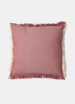 Квадратная подушка Cambra с бахромой Croff, красный