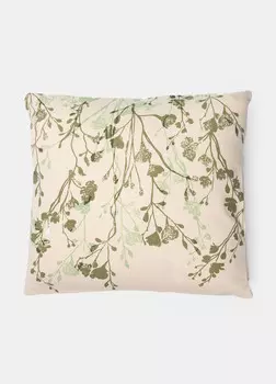 Квадратная подушка с принтом Croff, белый