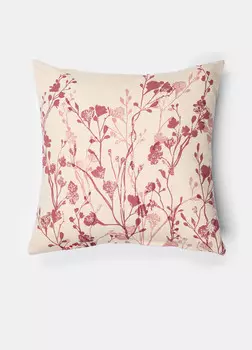 Квадратная подушка с принтом Croff, белый