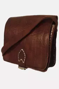 Квадратная седельная сумка 'The Temara' Berber Leather, коричневый