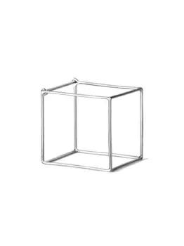 Квадратная серьга 25 Shihara, металлик