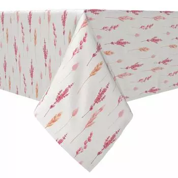 Квадратная скатерть, 100% хлопок, 60х60 дюймов, Pink Botanicals