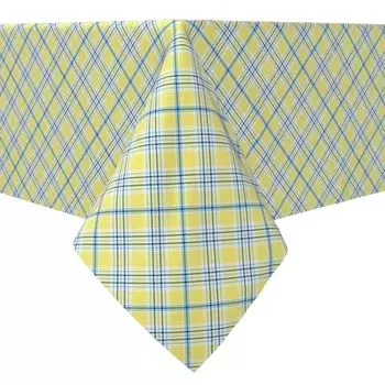 Квадратная скатерть, 100% хлопок, 60х60", клетка 13