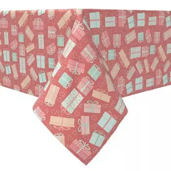 Квадратная скатерть, 100% хлопок, 60x60 дюймов, Lovely Gifts