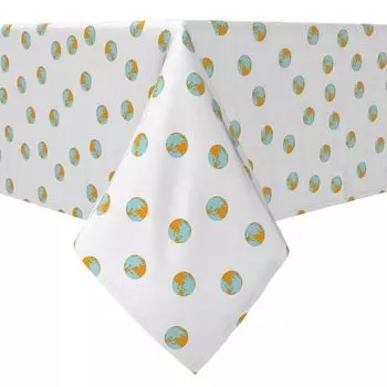 Квадратная скатерть, 100% хлопок, 60x60 дюймов по всему миру