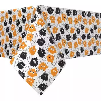 Квадратная скатерть, 100 % полиэстер, 60x60 дюймов, Goofy Funny Cats