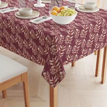 Квадратная скатерть, 100% полиэстер, 60x60 дюймов, осенние ветки.