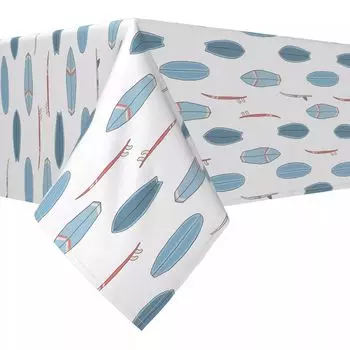 Квадратная скатерть, 100 % полиэстер, 60x60 дюймов, повтор доски для серфинга.