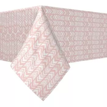 Квадратная скатерть, 100% полиэстер, 60x60 дюймов, розовые абстрактные стрелки