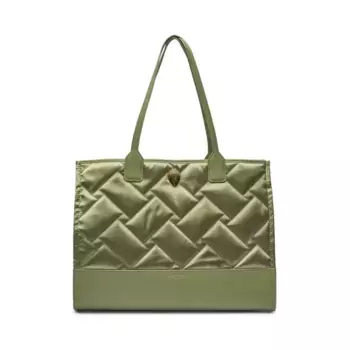 Квадратная сумка-шоппер из переработанных материалов Kurt Geiger, зеленый