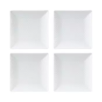 Квадратная тарелка Wedgewood Gio Mini, набор из 4 шт Wedgwood, белый