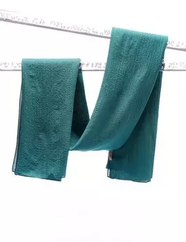 Квадратная текстурированная шаль Изумрудный Kayra