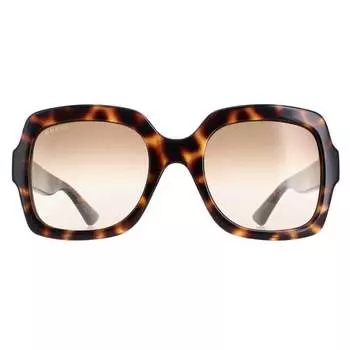 Квадратная женская гавана с градиентом gg1337s Gucci, коричневый