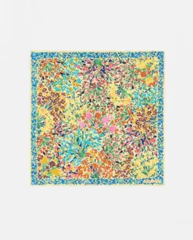 Квадратная женская шаль с принтом Bimba y Lola, жёлтый