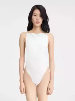 Квадратное боди Спольо Jacquemus, белый