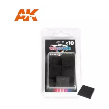 Квадратное основание 25x25 мм, AK Wargame Bases & Accessories