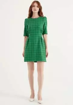 Квадратное платье Herita, зеленый