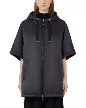 Квадратное пончо-накидка The Cube Cape Wrap Max Mara, черный