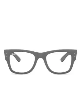 Квадратные ацетатные очки Ray-Ban, серый