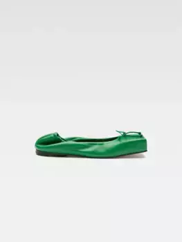 Квадратные балетки Балет Jacquemus, зеленый