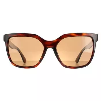Квадратные блестящие черепаховые Сатурн Поляризованные драйверы Wakota Serengeti, коричневый