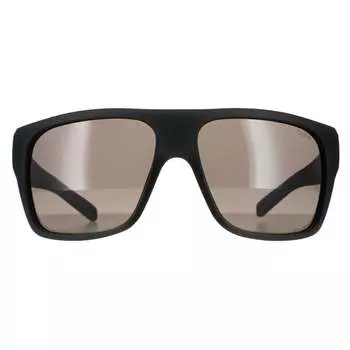 Квадратные мужские поляризованные солнцезащитные очки Volt+ с черными матовыми кристаллами Bolle, черный