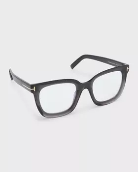 Квадратные очки из ацетата, блокирующие синий свет TOM FORD
