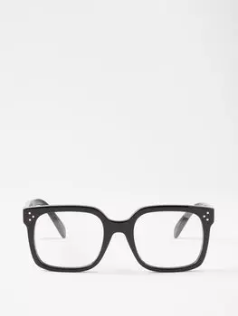 Квадратные очки из ацетата Celine Eyewear, черный