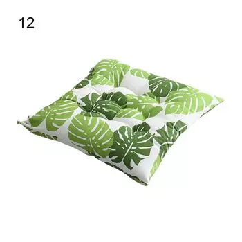 Квадратные противоскользящие подушки для стула, фланелевые подушки для сиденья с тонкой вышивкой для дома - синие Stuttg, мультиколор