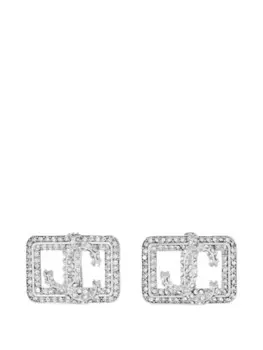 Квадратные серьги JC Jimmy Choo, серебряный