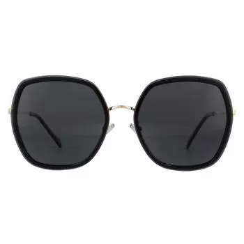 Квадратные серые золотисто-серые поляризованные солнцезащитные очки Polaroid, серый