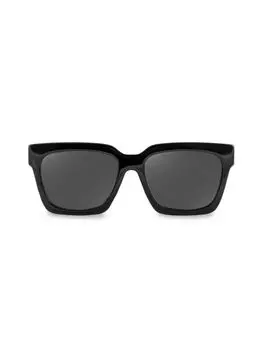 Квадратные солнцезащитные очки 47MM Aqs, черный