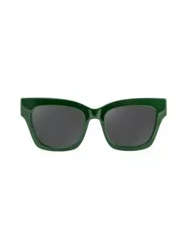 Квадратные солнцезащитные очки 47MM Aqs, зеленый