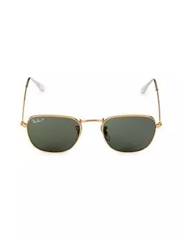 Квадратные солнцезащитные очки 48MM Ray-Ban, цвет Yellow Green