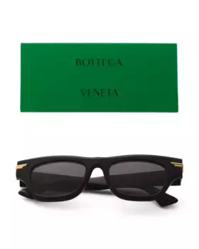 Квадратные солнцезащитные очки 51 мм Bottega Veneta, черный