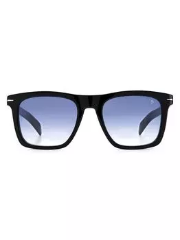 Квадратные солнцезащитные очки 51 мм David Beckham, черный