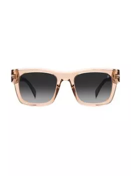 Квадратные солнцезащитные очки 51 мм David Beckham, розовый