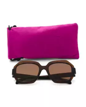 Квадратные солнцезащитные очки 53 мм Emilio Pucci, цвет Havana