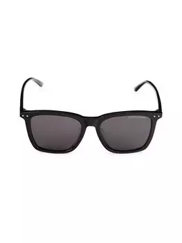 Квадратные солнцезащитные очки 53MM Bottega Veneta, черный